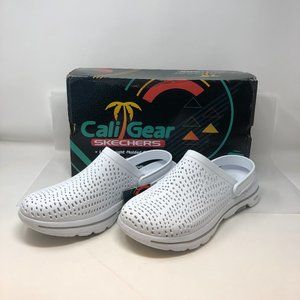 Women's Skechers Cali Gear Go Walk 5 Astonished Clog White NIB FAST SHIPPING!